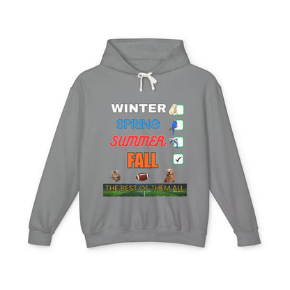 Fall Hoodies - Unisex Lightweight Hooded Sweatshirt
