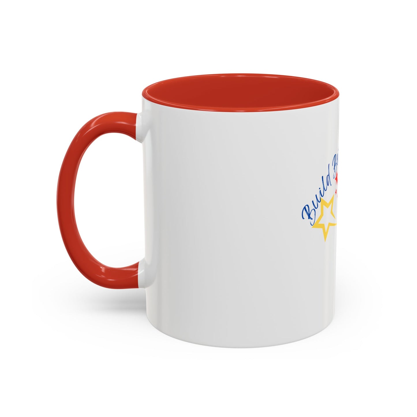 Inspirational Accent Coffee Mug - Build Better Boldness - Perfect for Morning Motivation