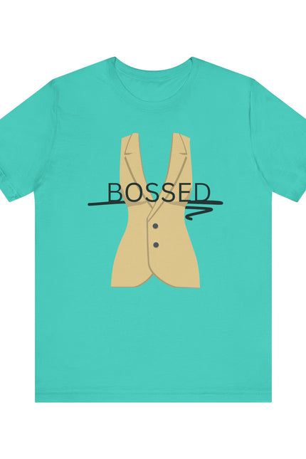 Bossed Unisex Garment-Dyed T-shirt in Black