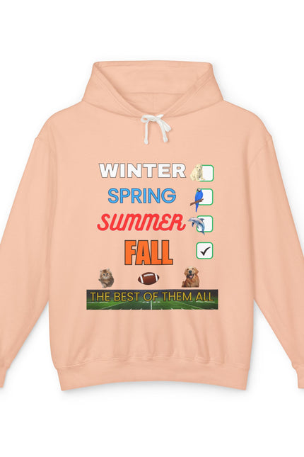 Fall Hoodies - Unisex Lightweight Hooded Sweatshirt