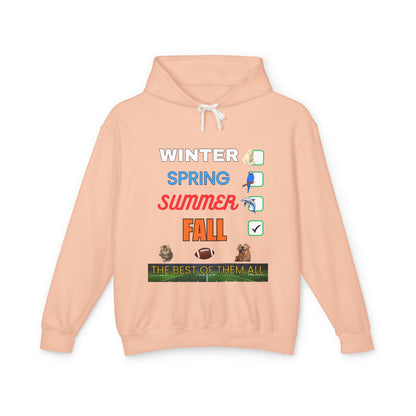 Fall Hoodies - Unisex Lightweight Hooded Sweatshirt