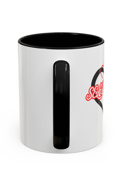 Self Love Heart Accent Coffee Mug — Inspirational 11/15oz Ceramic