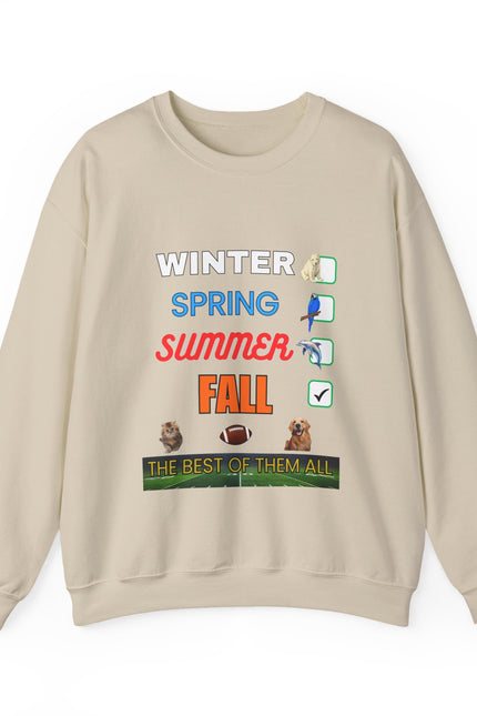 Fall Crewneck Sweatshirt — "The Best of Them All" Seasonal Checklist Design