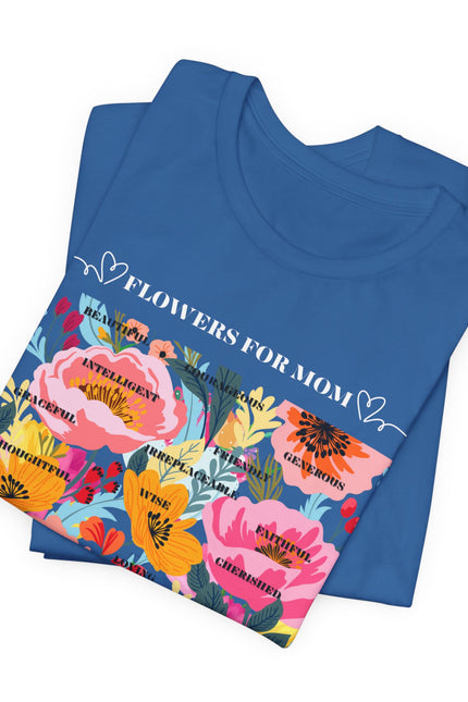 Floral Motif Unisex Tee | Botanical T-Shirt, Floral Graphic Tee, Trendy Summer Shirt, Gift for Her, Casual Wear
