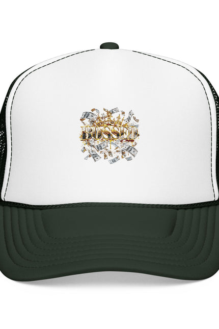 Trucker Hat — Gold Diamond Grill Graphic Foam Mesh Cap