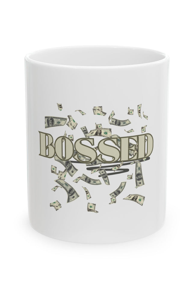 Bossed Ceramic Mug - Motivational Coffee Cup for Entrepreneurs