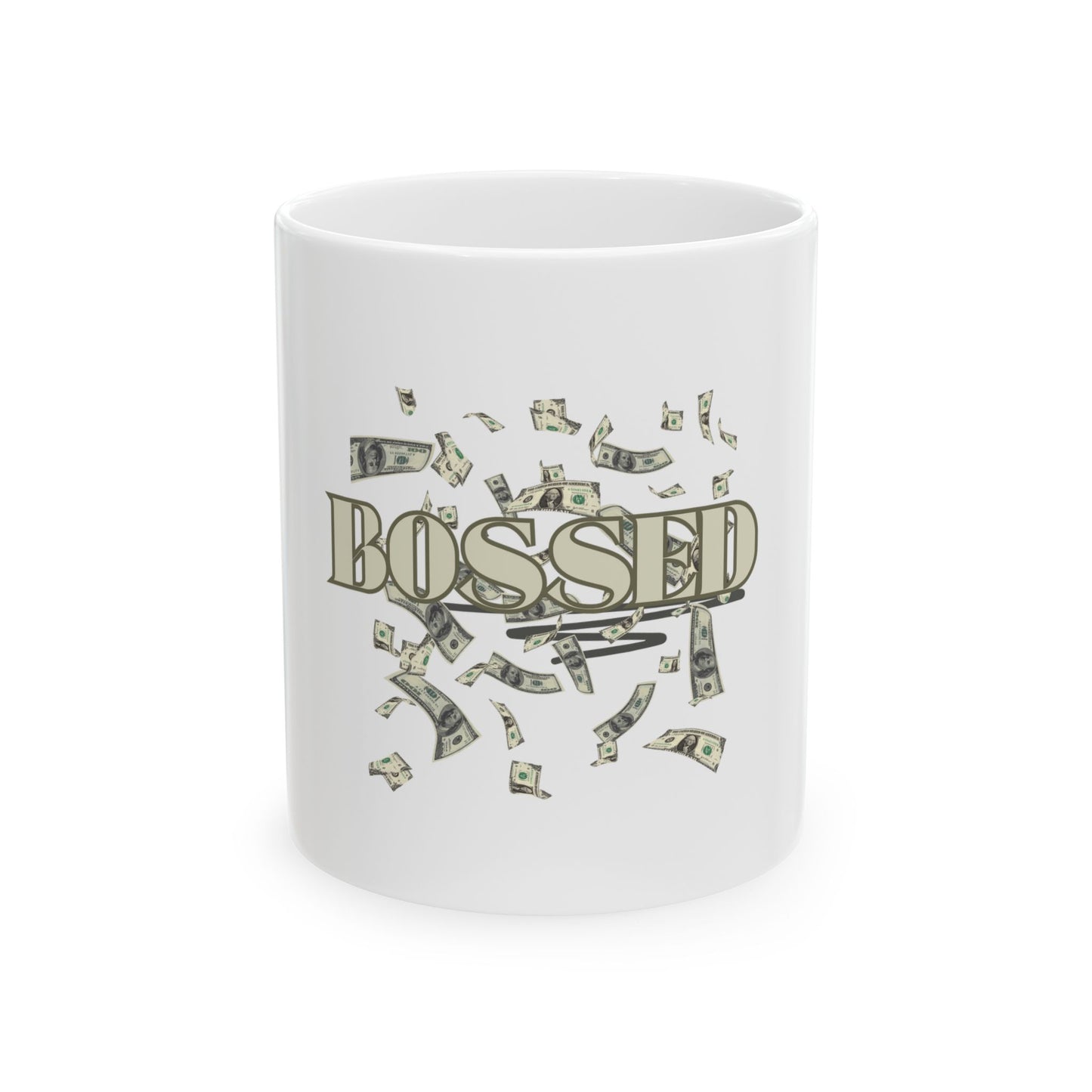 Bossed Ceramic Mug - Motivational Coffee Cup for Entrepreneurs