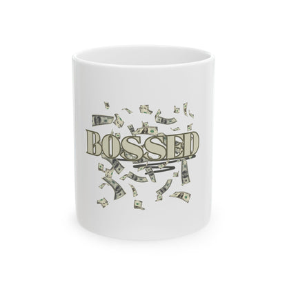 Bossed Ceramic Mug - Motivational Coffee Cup for Entrepreneurs