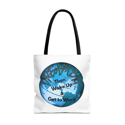 Dream Big Tote Bag - Motivational Earth Design for Daily Inspiration