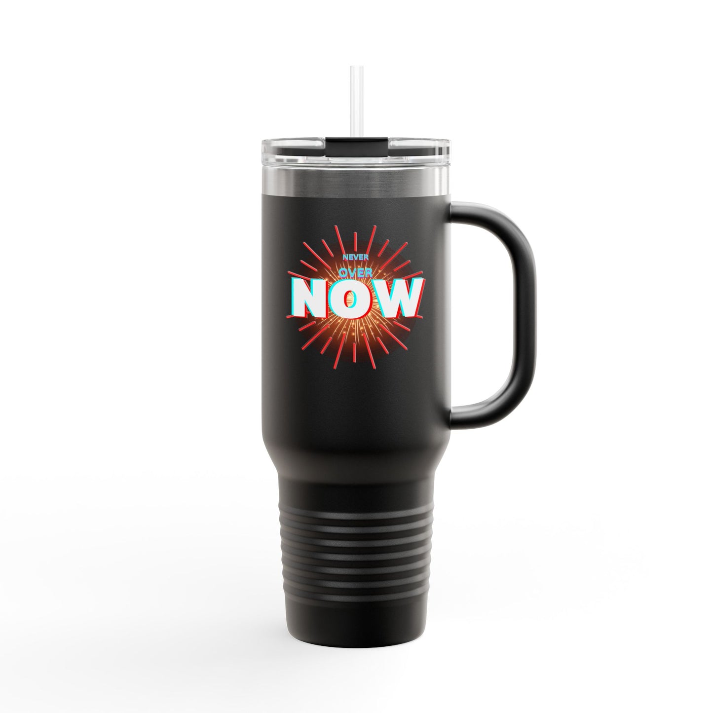 Motivational Insulated Travel Mug - 40oz - ‘Over Now’ Design