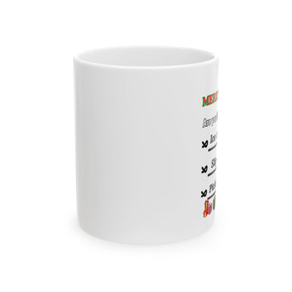 Christmas Mug — Funny 'Merry Christmas! Everyone gets a hug' Holiday Coffee Cup (11oz/15oz)