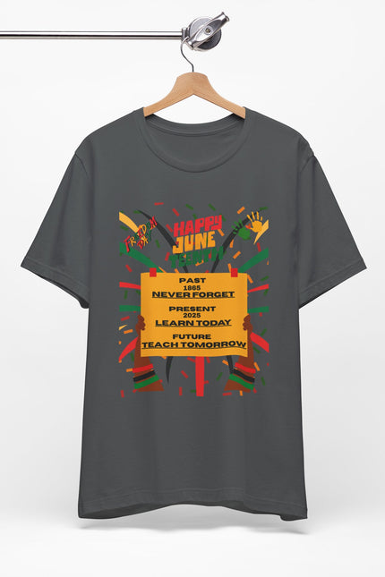 Happy Juneteenth Unisex Garment-Dyed T-Shirt - Celebrate Freedom and Heritage