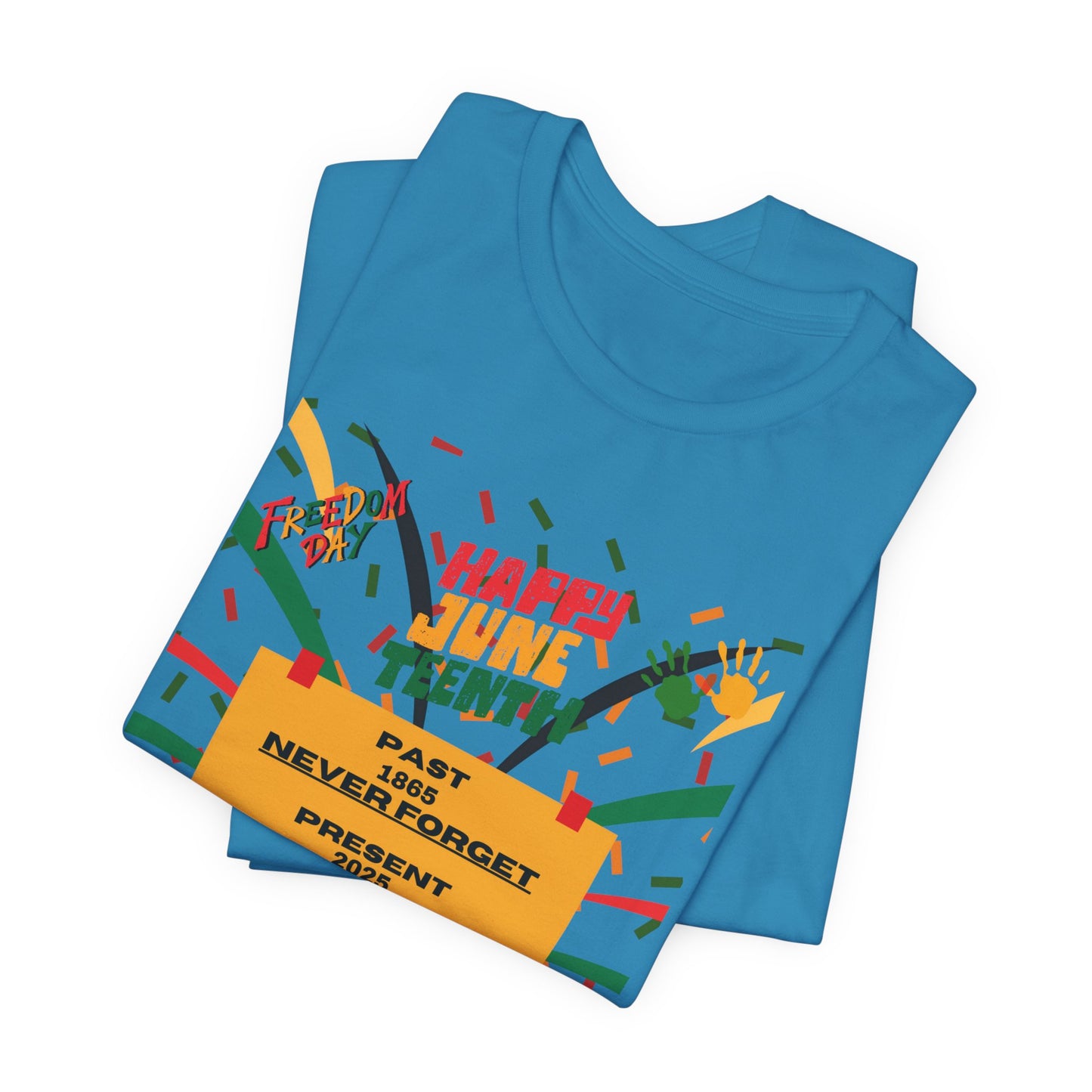 Happy Juneteenth Unisex Garment-Dyed T-Shirt - Celebrate Freedom and Heritage
