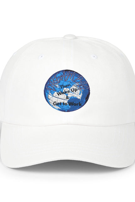 Inspirational Classic Dad Cap - 'Wake Up, Get to Work'