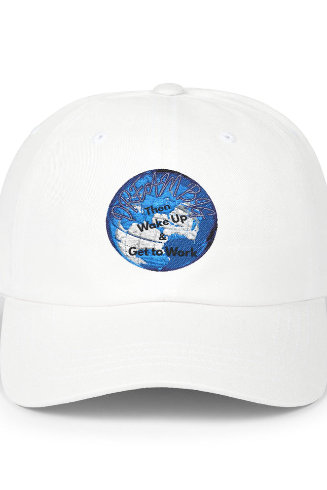 Inspirational Classic Dad Cap - 'Wake Up, Get to Work'