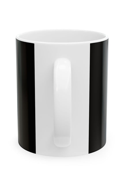 Black Inspirational Ceramic Mug - I Am Not Perfect But I Am Present, Motivational Coffee Cup, Gift for Self-Care, Mental Health Awareness
