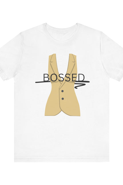 Bossed Unisex Garment-Dyed T-shirt in Black