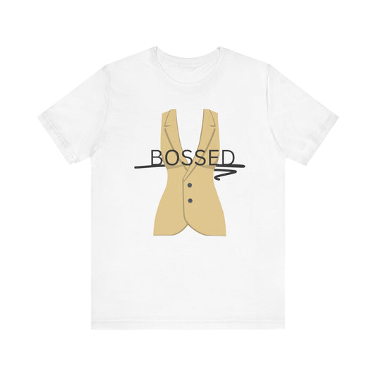 Bossed Unisex Garment-Dyed T-shirt in Black