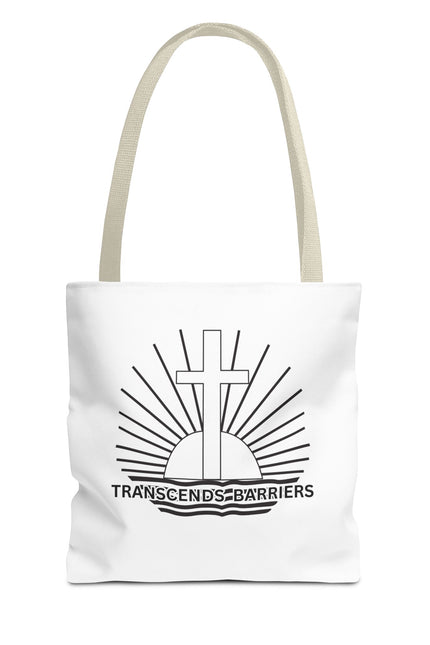 Inspirational Quote Tote Bag - Transcends Barriers - Eco-friendly Shopping Bag, Gift for Friends, Motivational Canvas Bag, Everyday Use