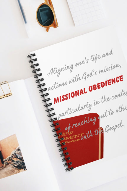 Inspirational Spiral Notebook for Faith-Based Reflection, Christian Journal, Missionary Planner, Spiritual Growth Diary, Gift for Believers