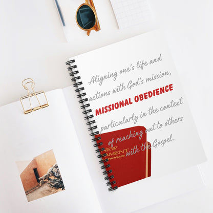 Inspirational Spiral Notebook for Faith-Based Reflection, Christian Journal, Missionary Planner, Spiritual Growth Diary, Gift for Believers