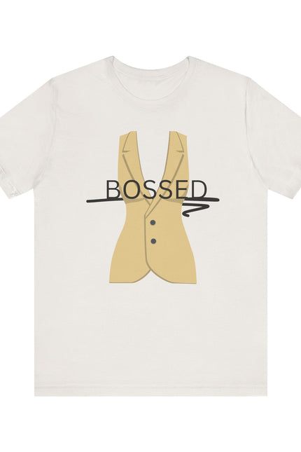 Bossed Unisex Garment-Dyed T-shirt in Black