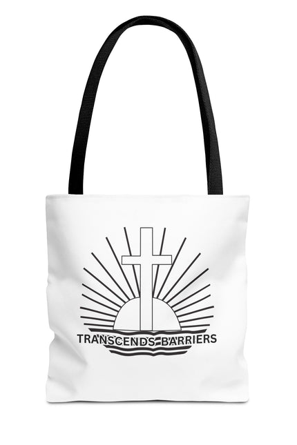 Inspirational Quote Tote Bag - Transcends Barriers - Eco-friendly Shopping Bag, Gift for Friends, Motivational Canvas Bag, Everyday Use