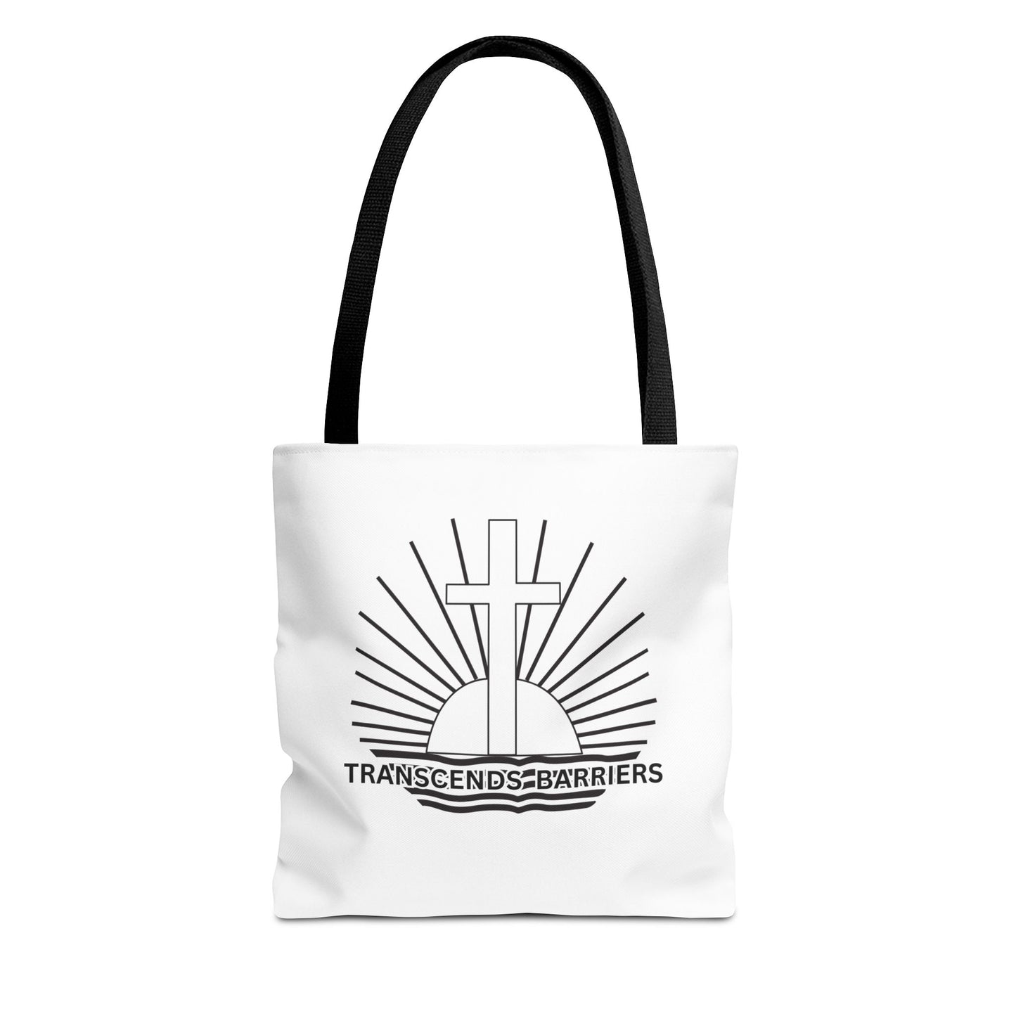 Inspirational Quote Tote Bag - Transcends Barriers - Eco-friendly Shopping Bag, Gift for Friends, Motivational Canvas Bag, Everyday Use