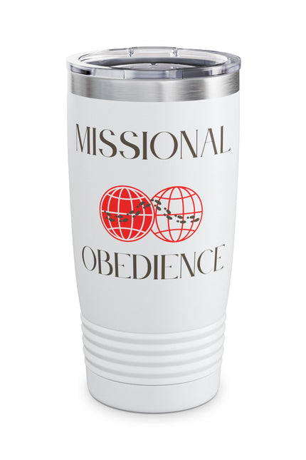Missionary Ringneck Tumbler, 20oz - Travel Mug, Inspirational Gift, Christian Fellowship, Hot & Cold Drinks, Faith-Based Decor
