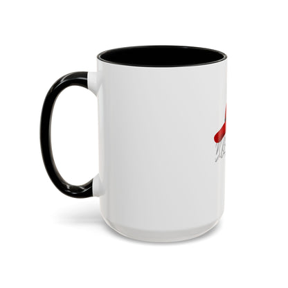 Bold Red Hat Accent Coffee Mug - Stylish Drinkware for Fashion Lovers