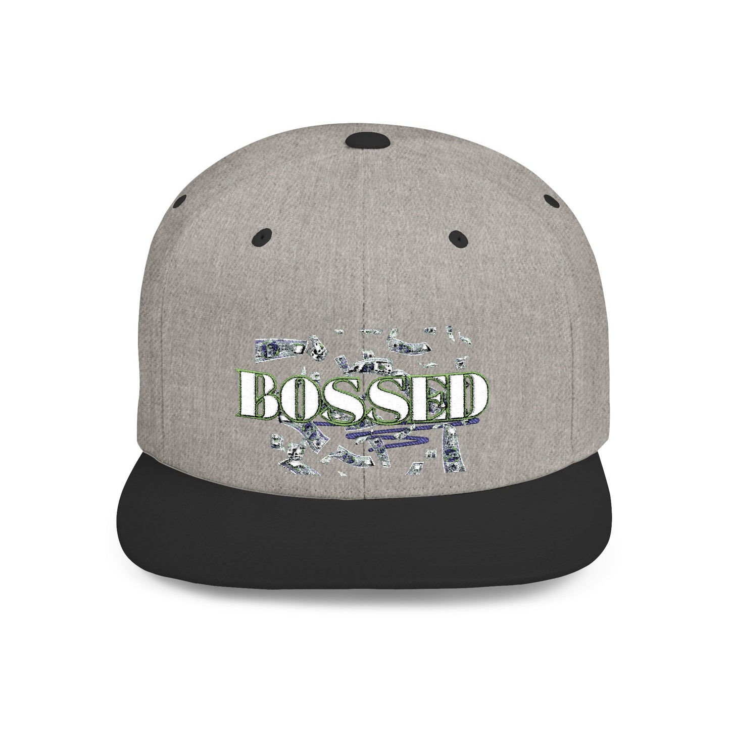 BOSSED Flat Bill Snapback Hat - Stylish Cap for Confident Individuals