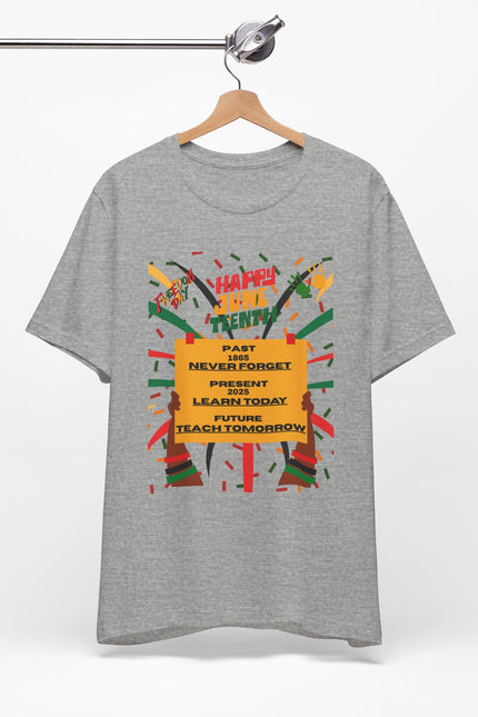 Happy Juneteenth Unisex Garment-Dyed T-Shirt - Celebrate Freedom and Heritage