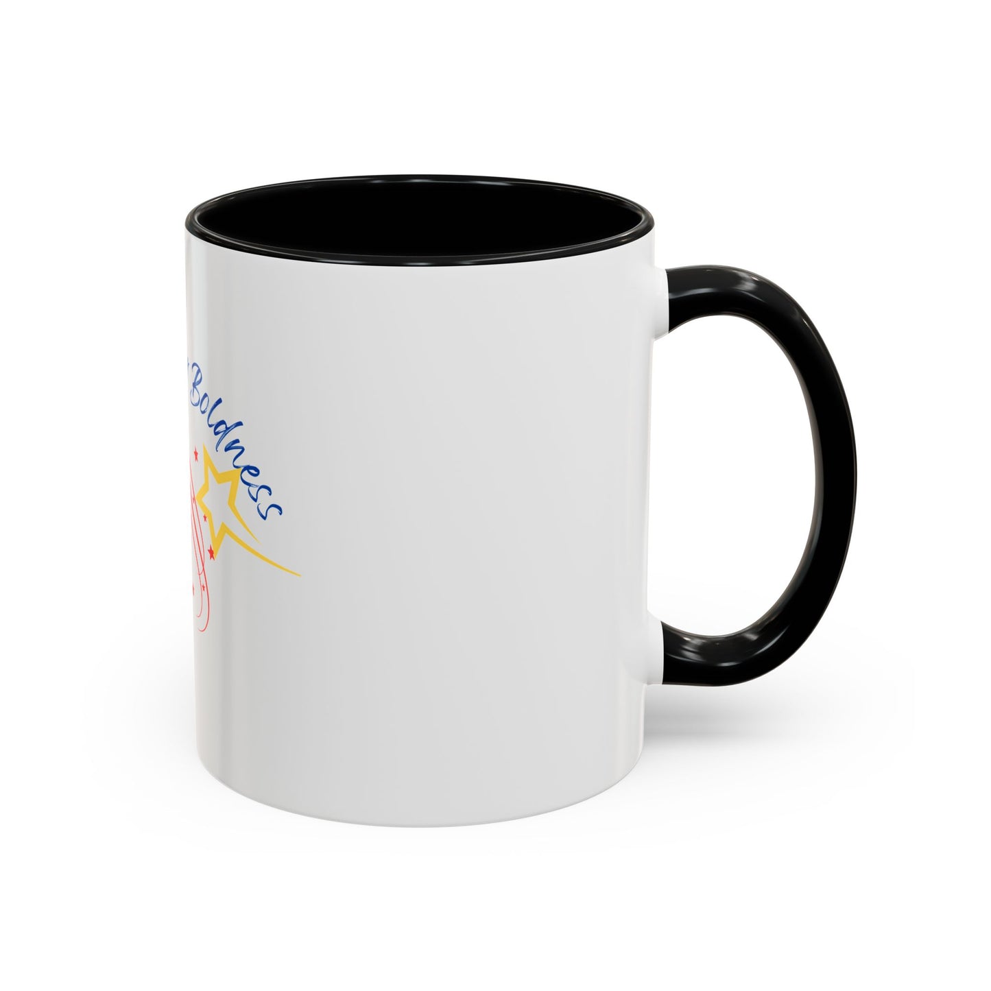 Inspirational Accent Coffee Mug - Build Better Boldness - Perfect for Morning Motivation