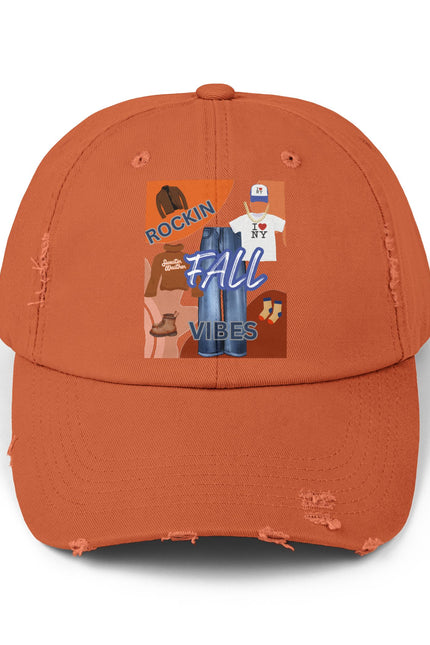 Fall Cap - Unisex Distressed Cap