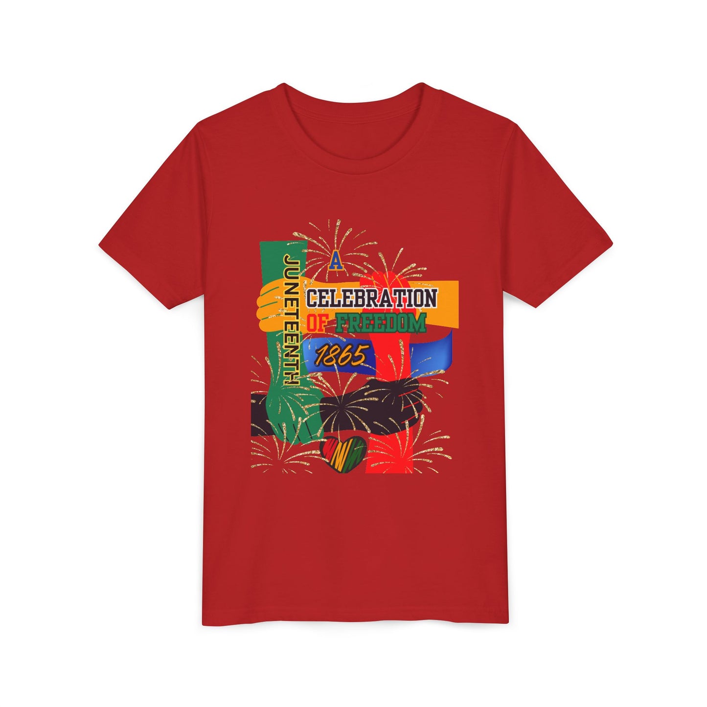 Juneteenth Celebration Youth Tee, Freedom T-Shirt, Kids Short Sleeve Shirt, African American History Top, Black Pride Clothing, [...]