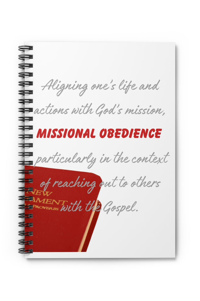 Inspirational Spiral Notebook for Faith-Based Reflection, Christian Journal, Missionary Planner, Spiritual Growth Diary, Gift for Believers