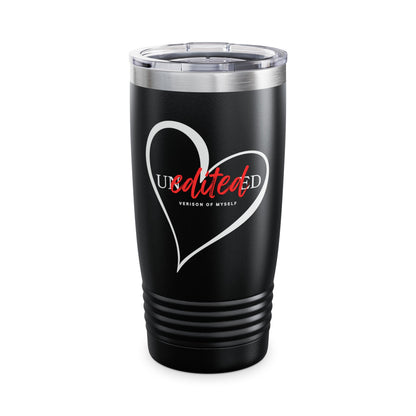 Stylish Insulated Tumbler, Heart Design, 20oz Stainless Steel Travel Mug, Perfect for Gifts, Coffee Lovers, Wedding Favors, and Everyday Use