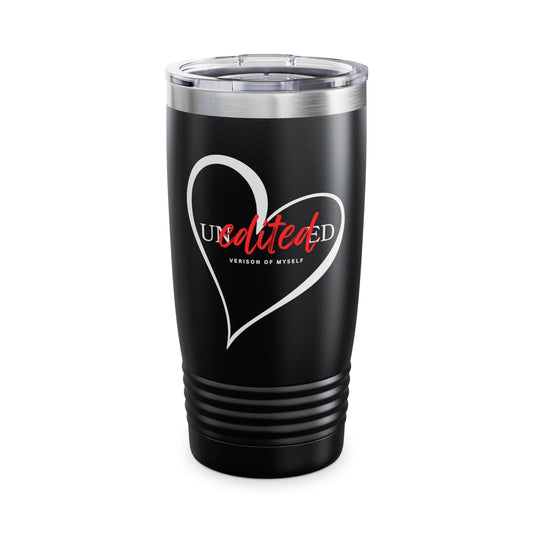 Stylish Insulated Tumbler, Heart Design, 20oz Stainless Steel Travel Mug, Perfect for Gifts, Coffee Lovers, Wedding Favors, and Everyday Use