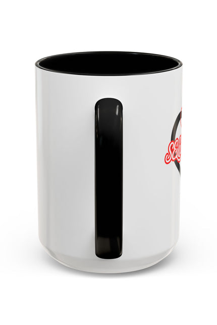 Self Love Heart Accent Coffee Mug — Inspirational 11/15oz Ceramic