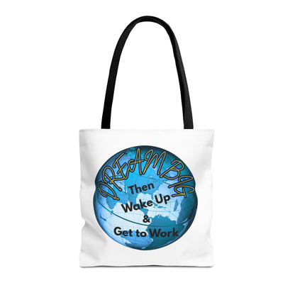 Dream Big Tote Bag - Motivational Earth Design for Daily Inspiration
